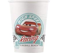 Procos Disney Cars 90817 Lot de 8 gobelets compostables en carton Multicolore 200 ml