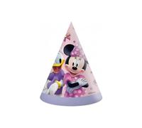 Procos- Disney Minnie Junior Lot de 6 Casquettes Coniques en Papier FSC, 35079, 23