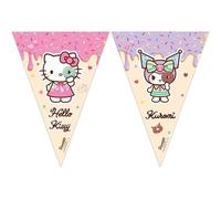 Procos Drapeau Bannière Hello Kitty Kuromi FSC Mix Décoration à Suspendre Guirlande Anniversaire Fête à Thème