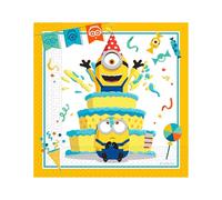 Procos- Folat Serviettes Minions 33x33cm-20 pièces, 92136P, Multicolor