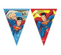 Procos FSC FSC Guirlande de drapeaux Superman à suspendre pour anniversaire, fête à thème
