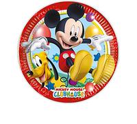 Procos FSC® Mix 93438 Lot de 8 assiettes jetables en papier pour anniversaire d'enfant Motif Mickey Taille 23 cm