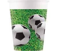 Procos FSC® Mix 93464 Lot de 8 gobelets jetables en papier pour fête de football 200 ml