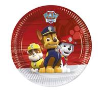Procos FSC® Mix 93487 Lot de 8 assiettes jetables en papier pour anniversaire d'enfant Motif Paw Patrol Ready for Action Taille 20 cm