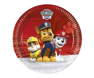 Procos FSC® Mix 93487 Lot de 8 assiettes jetables en papier pour anniversaire d'enfant Motif Paw Patrol Ready for Action Taille 20 cm
