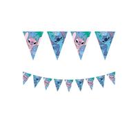 Procos Guirlande fanions Papier Stitch 230 cm - Bleu
