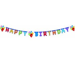 Procos- Guirlande Happy Birthday Balloons Fête Multicolore PR9724