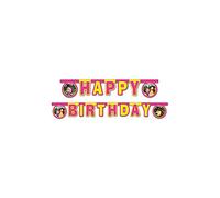 Procos Guirlande « Happy Birthday » de Macha et l'ours 2,40 m Multicolore