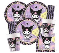 Procos Kit de fête Kuromi Pop Art pour 16 enfants