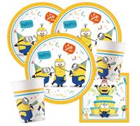 Procos Kit de fête Minions Rise of Gru, 36 pièces