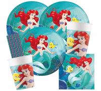 Procos Kit de fête Sirène Ariel pour 8 enfants