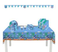 Procos - Kit de fête Stitch grand, 46 pièces pour anniversaire d'enfant ou fête à thème, décoration de table