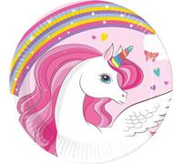 Procos Licorne Arc-en-ciel 8 petites assiettes