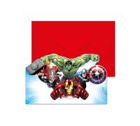 Procos Lot de 6 cartes d'invitation Avengers Infinity Stones