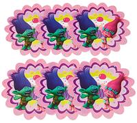 Procos Lot de 6 cartes d'invitation Troll avec enveloppes 49805 Multicolore Taille Unique