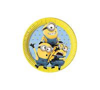 Procos Lot de 8 assiettes en carton lovely minions 23 cm 87176