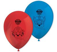 8 Ballons En Latex Rouge Et Bleu Pat' Patrouille Prêt Pour L'action Taille Unique Multicolore