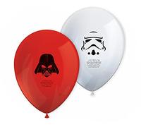 Procos Lot de 8 ballons imprimés Star wars 10203736 Blanc