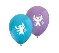 PROCOS Lot de 8 ballons imprimés Stitch