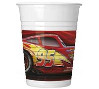 Procos Lot de 8 gobelets à Bec Cars Multicolore 200 ML