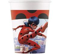 Procos Lot de 8 gobelets carton 25cl Miraculous Ladybug 20046