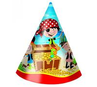 Procos Lot de 8 petits chapeaux de pirate