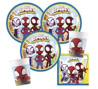 Procos Lot de décoration pour fête Spidey et ses Super Amis, 36 pièces pour 8 enfants