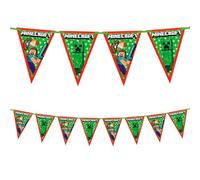 Procos Minecraft Guirlande de fanions pour fête