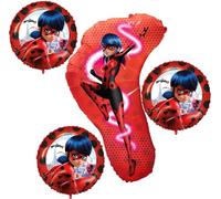 Procos Miraculous Ladybug Décoration de fête d'anniversaire avec ballon en forme de Jumbo