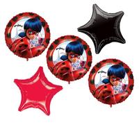 Procos Miraculous Ladybug Décorations de fête d'anniversaire Ballons