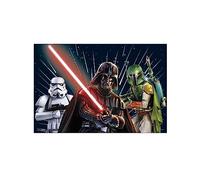 Procos - Nappe en Plastique Star Wars Galaxy (180 x 120 cm), Étoile, Multicolore, 180 x 120 cm, 93882
