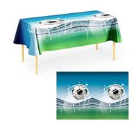 Procos- Nappe Plastique Ballon Football Soccer Fans Party (180 x 120 cm) Sets de Table, Motif d'impression, 93748, Multicolore, 70.9 x 47.2 inch (Rechteckig)