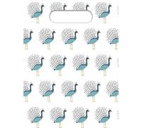 Procos - Pack de 6 sacs de fête paon SG29279 (taille unique) (Blanc/Bleu/Vert)