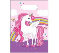 Procos- Party Loot Bags Licorne Unicorn Rainbow Colors Sacs Cadeaux Bonbons 6 pièces, PR93886