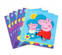 Procos Peppa Pig Evie Lot de 20 serviettes en papier double épaisseur 33 x 33 cm
