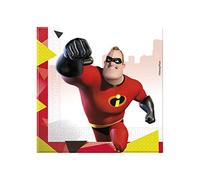 Procos - Serviette 33 cm Incredibles 2, rouge, 5PR89916