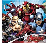 Procos - Serviette 33 x 33 cm Avengers Mighty, Multicolore, 5PR87967