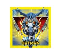Procos Serviettes en papier Batman - 25 x 25 cm - Pour anniversaire d'enfant, fête - Mélange FSC®