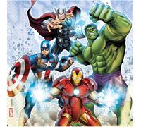 Procos - Serviettes en papierMarvel Avengers Infinity Stones (33 x 33 cm, double serviette), 20 pièces, multicolore, 93873, Moyenne