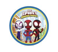 Procos Spidey and His Amazing Friends Lot de 8 assiettes de fête FSC