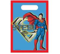 Procos Superman Lot de 6 sachets surprise en plastique Multicolore 23 x 16,5 cm