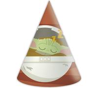 Procos The Mandalorian-Baby Yoda Chapeaux de fête 6 pièces multicolores - Vert