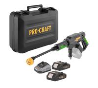 Procraft CW20bb Nettoyeur haute pression sur batterie 20 V 30 bar 180 l/h Brushless + 2x batterie 2,0 Ah + chargeur + mallette