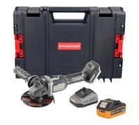 Procraft Industrial AG125Bbb Meuleuse d'angle sans fil 20 V 125 mm Brushless + 1x batterie 4,0 Ah + chargeur + boîte à outils RHINO