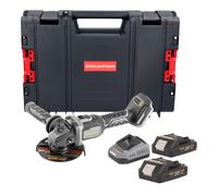 Procraft Industrial AG125Bbb Meuleuse d'angle sans fil 20 V 125 mm Brushless + 2x batterie 2,0 Ah + chargeur + boîte à outils RHINO