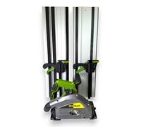 Procraft KR2100 Scie plongeante 1400 watts 165 mm + 2x rails de guidage 700 mm