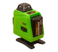 Procraft LE-4G Kit laser lignes / lignes croisées 3,7 V 40 m vert autonivelant incl. batteries, chargeur & accessoires