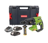 Procraft PHA40bb Marteau perforateur sans fil 20 V 2,6 J SDS plus Brushless + 2x batterie 2,0 Ah + chargeur + boîte à outils RHINO