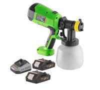 Procraft PSE40bb pistolet de peinture sans fil 20 V + 2x batterie 2,0 Ah + chargeur