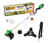 Procraft PTA40 Débroussailleuse sans fil 40 V (2 x 20 V) 300 mm Brushless Solo - Sans batterie, sans chargeur